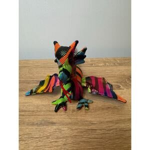 Plush Rainbow Metallic Sparkle Stuffed Dragon